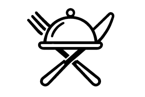 Icon für Restaurant-Webdesign