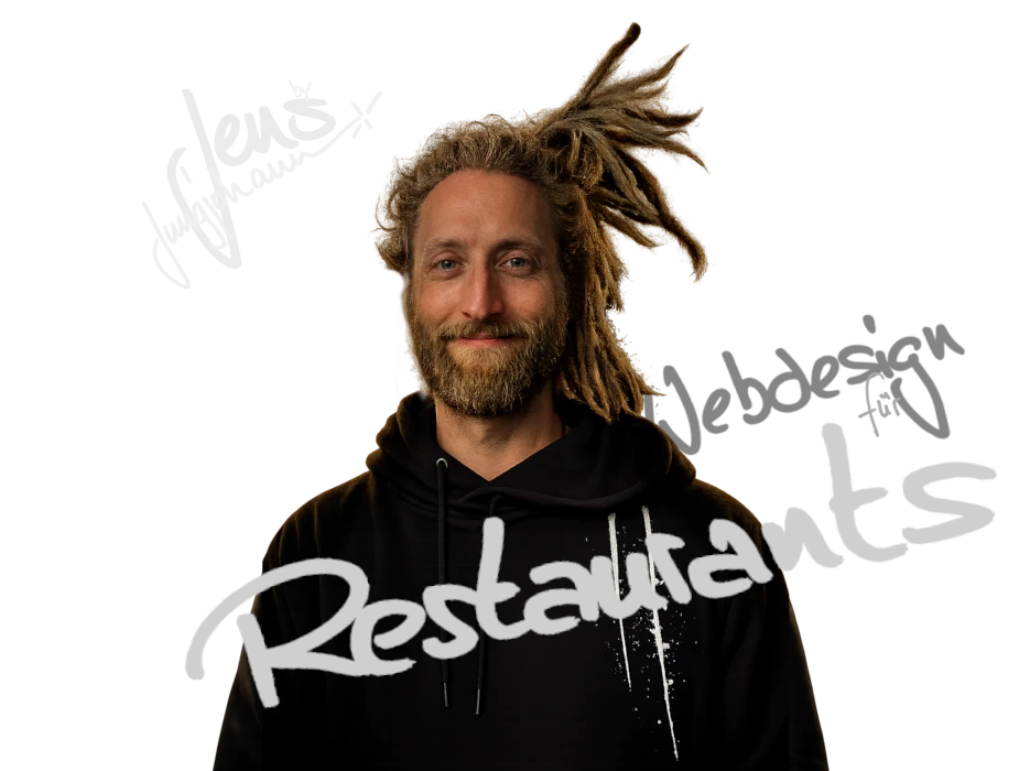 Webdesigner mit Artwork: Webdesign für Restaurants